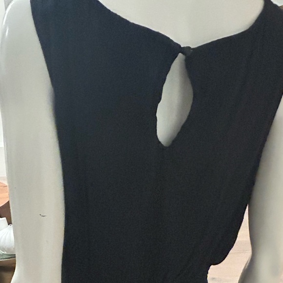 Lilly Rose Black Gauze and Crochet Trim Tiered Sundress - Picture 4 of 5